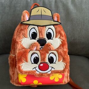 Loungefly Chip N’ Dale Plush Rescue Rangers backpack
